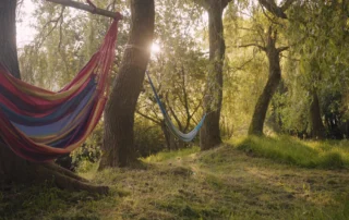 Couples Glamping in Devon with Hammocks and Hot tubs
